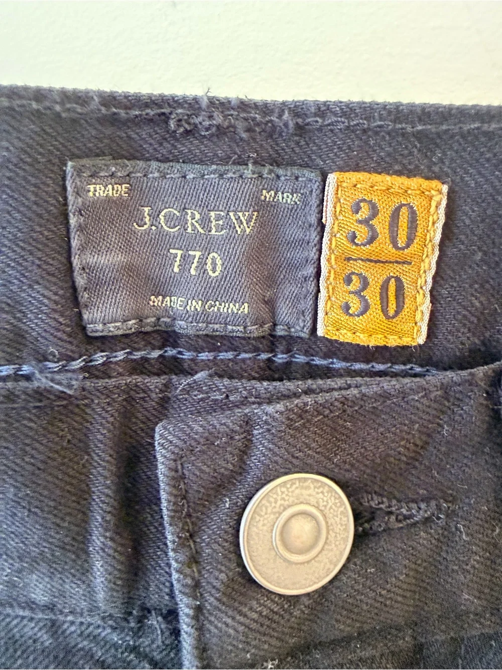 J. Crew Men's Slim Straight Jeans in Black